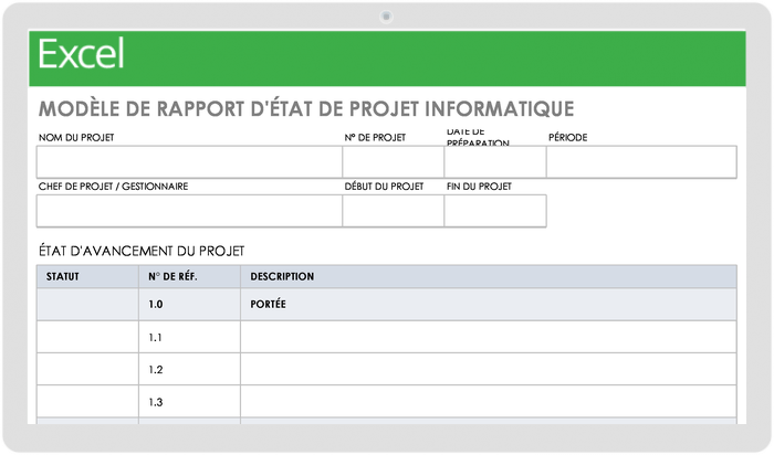 Rapport sur l'état du projet informatique