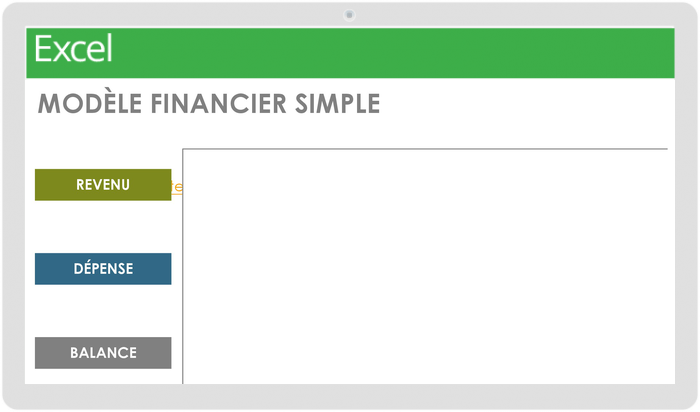 Modèle financier simple